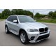 Накладка на передний бампер (2010-2013, грунтованная под покраску) для BMW X5 E70
