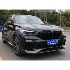 Передня Lip накладка Paradigm V-1 (2018-2022, натуральний карбон) для BMW X5 G05 2019- рр