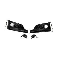 Решітки протитуманних фар з туманкою (2016-2019, 2 шт, Чорний) для Ауди A5 рр