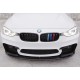 Накладка на передний бампер DPT Lip V-1 (для M4, черный глянец) для BMW 4 серия F-32 2012-2020 гг