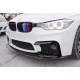 Накладка на передний бампер DPT Lip V-1 (для M4, черный глянец) для BMW 4 серия F-32 2012-2020 гг