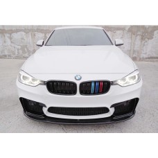 Накладка на передній бампер DPT Lip V-1 (Для M4, чорний глянець) для BMW 4 серія F-32 2012-2020 рр