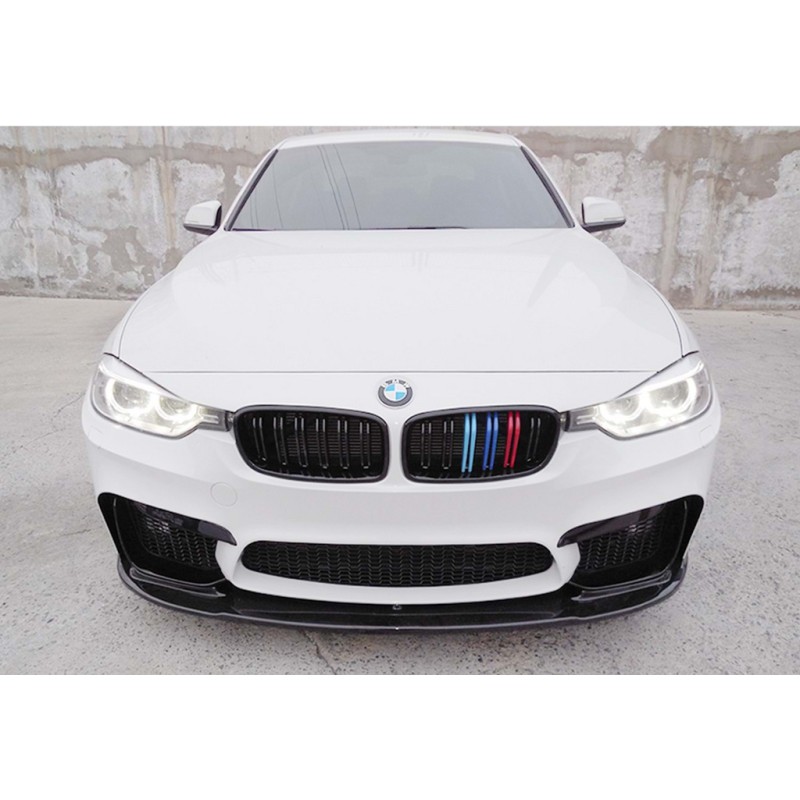 Накладка на передний бампер DPT Lip V-1 (для M4, черный глянец) для BMW 4 серия F-32 2012-2020 гг