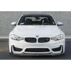 Накладка на передній бампер DPT Lip V-2 (Для M4, чорний глянець) для BMW 4 серія F-32 2012-2020 рр