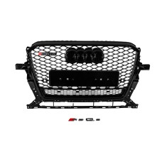 Передня решітка RSQ-Style з написом Quattro (2012-2017, чорна) для Ауди Q5 рр