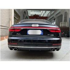 Задний диффузор с насадками S-Style (2018-2021) для Ауди A8 2018- гг