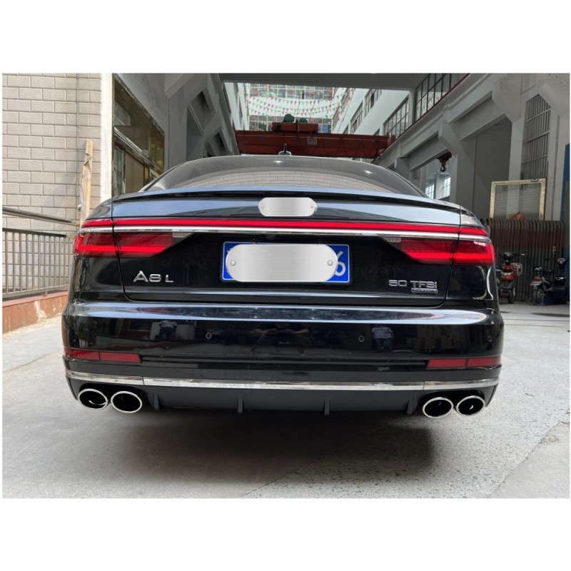 Задний диффузор с насадками S-Style (2018-2021) для Ауди A8 2018- гг