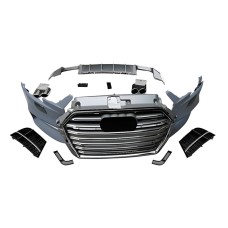 Передний бампер RS-Style V-2 (HB/SD, 2016-2020) для Ауди A3