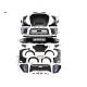 Комплект обвесов (дизайн F150 Raptor 2023) для Ford Ranger 2011-2022 гг