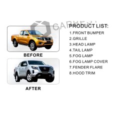 Комплект рестайлинга апгрейда в 2021 году (для 2015-2020 годов) для Nissan Navara/NP300 2016- гг