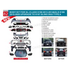 Комплект рестайлинга с X166 на GLS63 X167 (Type-A) для Mercedes GL/GLS class X166 2012-2019 гг