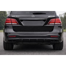 Задний диффузор для GLE (дизайн GLE63 Black) для Mercedes GLE/ML сlass W166 2011-2018 гг