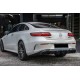 Задний диффузор Black с насадками Black (Дизайн AMG53) для Mercedes E-class coupe C238 2016-2024 гг