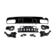 Задний диффузор с насадками Black (Дизайн С63 2018-2021) для Mercedes C-сlass W205