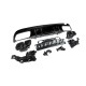 Задний диффузор с насадками Black (Дизайн С63 2018-2021) для Mercedes C-сlass W205