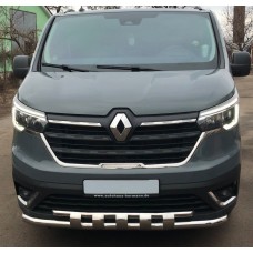 Передний ус Shark ST015 (2021-2025, нерж) для Renault Trafic 2015- гг