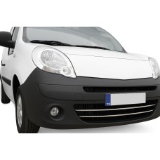 Накладки на передній бампер (2 шт, нерж) для Renault Kangoo 2008-2020 рр