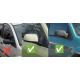 Накладки на зеркала BMW-Style (2 шт) для Ford Fiesta 2002-2008 гг