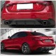 Диффузор заднего бампера Lip Carbon V2 (Карбон) для Alfa Romeo Giulia 2016-2022 гг