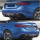 Диффузор заднего бампера Lip Carbon V2 (Карбон) для Alfa Romeo Giulia 2016-2022 гг