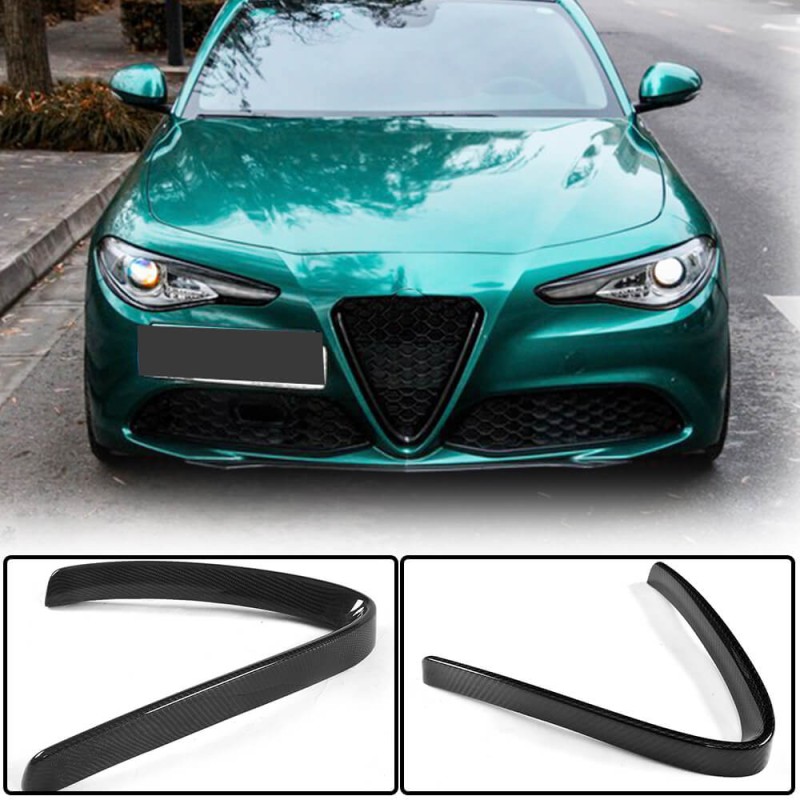 Накладка на решетку (для Base, Сухой карбон) для Alfa Romeo Giulia 2016-2022 гг