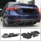 Диффузор заднего бампера V1 (для Base, Карбон) для Alfa Romeo Giulia 2016-2022 гг
