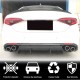 Диффузор заднего бампера V1 (для Base, Карбон) для Alfa Romeo Giulia 2016-2022 гг