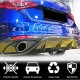 Диффузор заднего бампера с насадками V2 (для Base, Карбон) для Alfa Romeo Giulia 2016-2022 гг