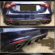 Диффузор заднего бампера с насадками V2 (для Base, Карбон) для Alfa Romeo Giulia 2016-2022 гг