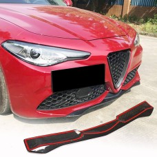 Накладка на передній бампер Lip (для Sport, Карбон) для Alfa Romeo Giulia 2016-2022 рр