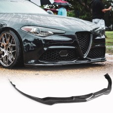 Накладка на передній бампер Lip V2 (для Sport, Карбон) для Alfa Romeo Giulia 2016-2022 рр
