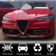Накладка на передний бампер Lip V2 (для Sport, Карбон) для Alfa Romeo Giulia 2016-2022 гг
