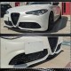 Накладка на передний бампер Lip V2 (для Sport, Карбон) для Alfa Romeo Giulia 2016-2022 гг