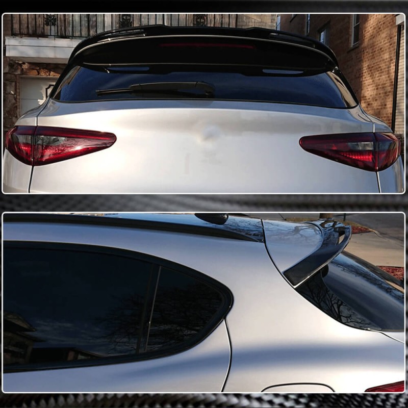 Задний спойлер V3 (2017-2023, ABS) для Alfa Romeo Stelvio 2016- гг Задний спойлер V3 (2017-2023, ABS) для Alfa Romeo Stelvio 2016- гг