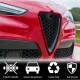 Накладка на решетку радиатора (2017-2023, Сухой карбон) для Alfa Romeo Stelvio