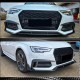 Накладки на противотуманные фары V2 (для S-Line SD 2015-2019, Карбон) для Ауди A4 B9