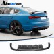 Диффузор заднего бампера V3 (для S-Line 2016-2020, Карбон) для Ауди A5