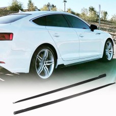Боковые пороги 2016-2020 V2 (для Sportback, Карбон) для Ауди A5