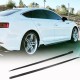 Боковые пороги 2016-2020 V2 (для Sportback, Карбон) для Ауди A5