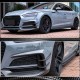 Боковые пороги 2016-2020 V2 (для Sportback, Карбон) для Ауди A5