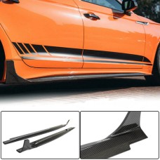 Боковые пороги 2021-2025 V1 (для Sportback, Карбон) для Ауди A5