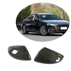 Накладки на зеркала Замена Стиль (Карбон) V2 для Ауди A6 C8 2018- гг