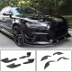 Накладки на передний бампер (для RS6, 4 шт, Карбон) для Ауди A6 C7 2011-2017 гг