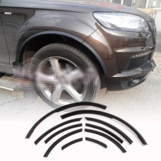 Накладки на колесные арки (матовая черная PU). для Ауди Q7 2005-2015 гг