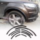 Накладки на колесные арки (матовая черная PU). для Ауди Q7 2005-2015 гг