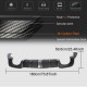 Диффузор заднего бампера С LED стоп-сигналом V2 (для RS3 2017-2019, Карбон) для Ауди A3