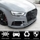 Накладки на передний бампер V1 (для RS3 SD 2017-2020, Карбон) для Ауди A3