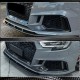 Накладки на передний бампер V1 (для RS3 SD 2017-2020, Карбон) для Ауди A3