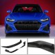 Накладка на передний бампер Lip (для RS6, Карбон) для Ауди A6 C8 2018- гг