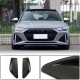 Накладки на передний бампер (для RS6, Карбон) для Ауди A6 C8 2018- гг